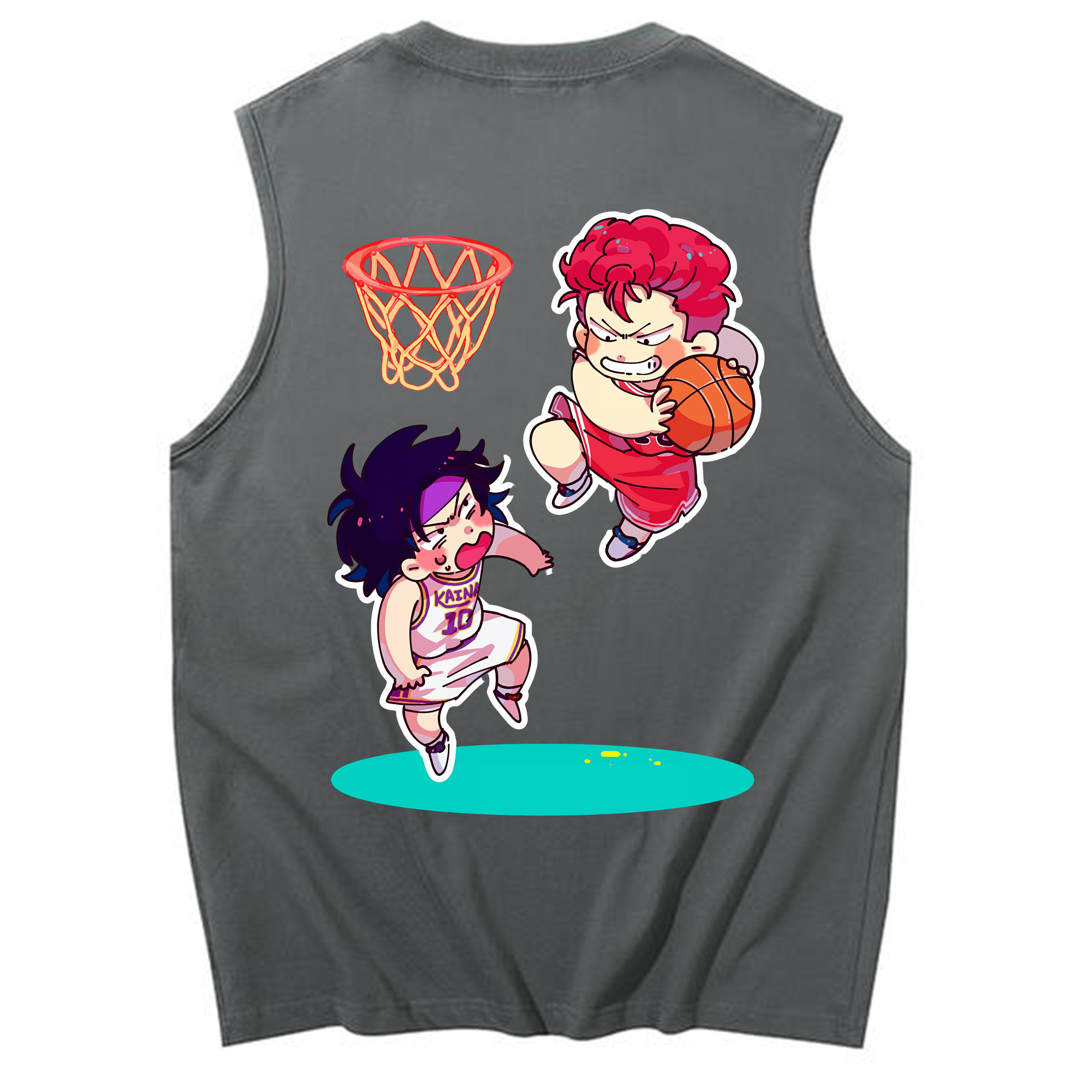 （画像用） SLAM DUNK／スラムダンク コットン100％タンクトップ（背面プリント）